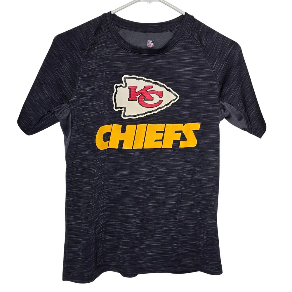 Youth KC Chiefs Shirt , Black, Football, NFL, Youth Large 14-16 LN Condition